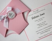 Baby Diaper Shower Invitation - Light Pink - Baby - Girl or Boy - Personalize - New Baby - Baby Shower -