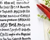 Dolce... A typographic based print for the foodies and connoisseurs out there amongst you