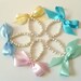 Flower girl bracelet with pearls and Swarovski balls wedding jewelry flower girl gift please choose your color