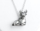 Deer Necklace, Gemini, Deer Totem, June Birthday, Stag