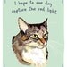 Maine Coon 5x7 Print of Original Painting with phrase