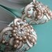 Mint Green Celtic Looping Lace Ballet Flat Wedding Shoes - Any Size - Pick your own shoe color and crystal color