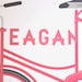 Type a Bike - Personalized Typographic Vintage Bicycle Name Print modern nursery wall art - 8x10 children decor