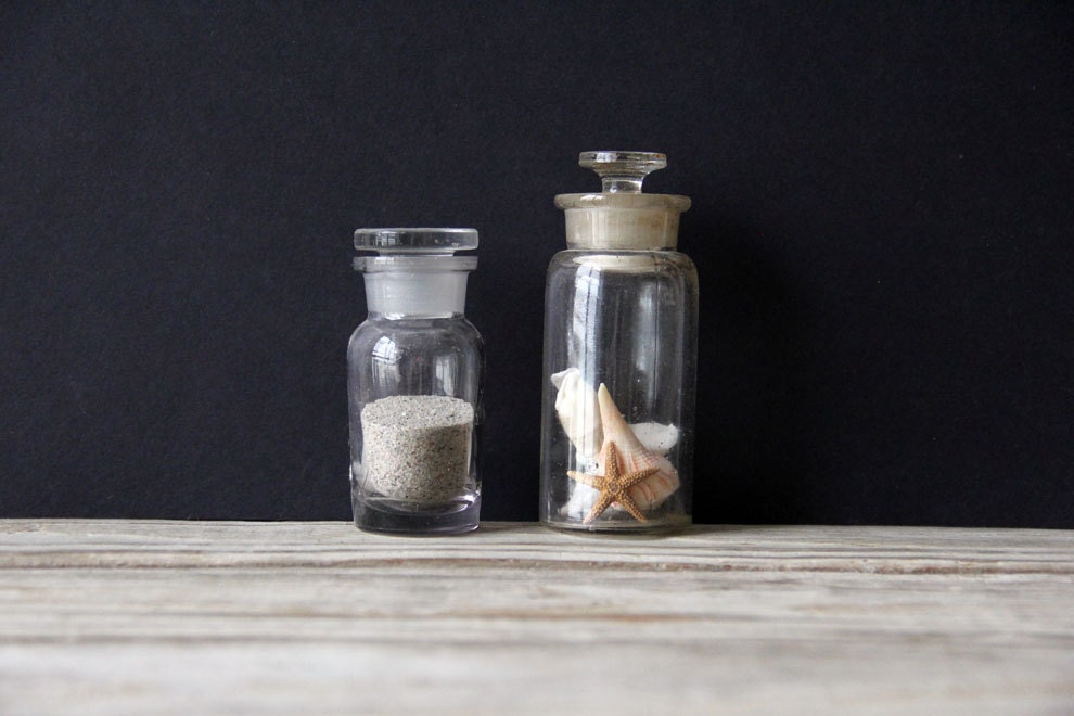 Glass Apothecary Jars (Set of 2)
