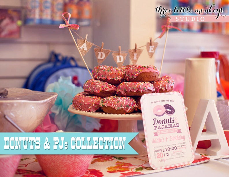 Donut Shop Collection Party Pack - 17 items (no invitation) Il_570xn