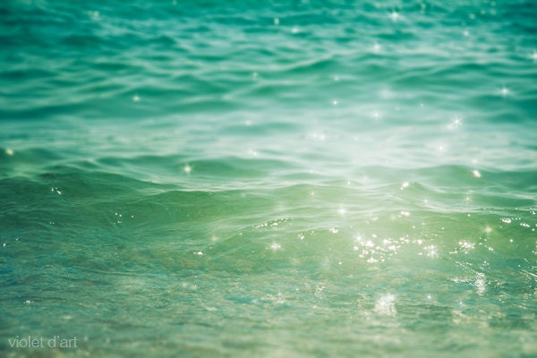 Ocean photograph 16x24 Fine Art Photograph. Large wall art landscape meditation zen sea waves dreamy modern art nautical aqua