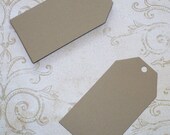 25 Kraft Cardstock Sizzix Tags Die Cut pieces for Weddings Rustic Vintage Crafts Cards Scrapbooking