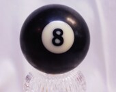 Number 8 Ball - Billiards - Pool - Solid Black - 2 1/4 inches in diameter - Eight