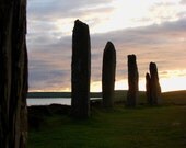 Landscape Fine Art Photography - Fading Stone Sunset 3 - 8x10 print