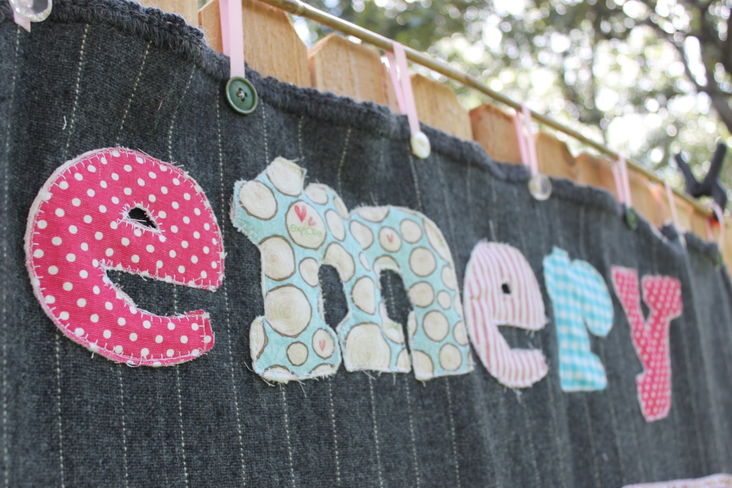 Personalized Applique Name, Custom made name addition to a quilt, applique graphic, wedding gift, baby gift