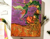 Original 16x20- "Money is the Root of All Evil" - Symbolic and Unique