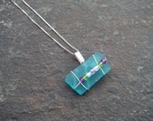 Sea glass handmade jewelry mother's day gifts aqua & sterling beach glass recycled aqua blue