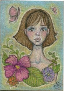 ACEO original color pencil drawing 6 of 20