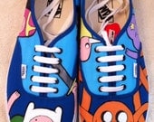Adventure Time Custom Hand Painted Vans