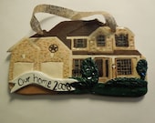 Custom house ornament - Handmade ornament of your home