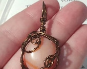 Wire Wrapped Carnelian Pendant
