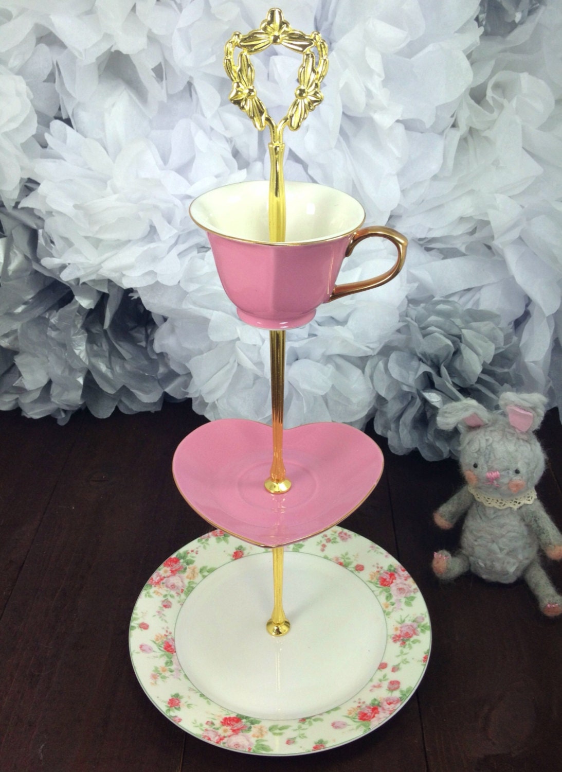 3 Tier Stand Heart Shaped 
