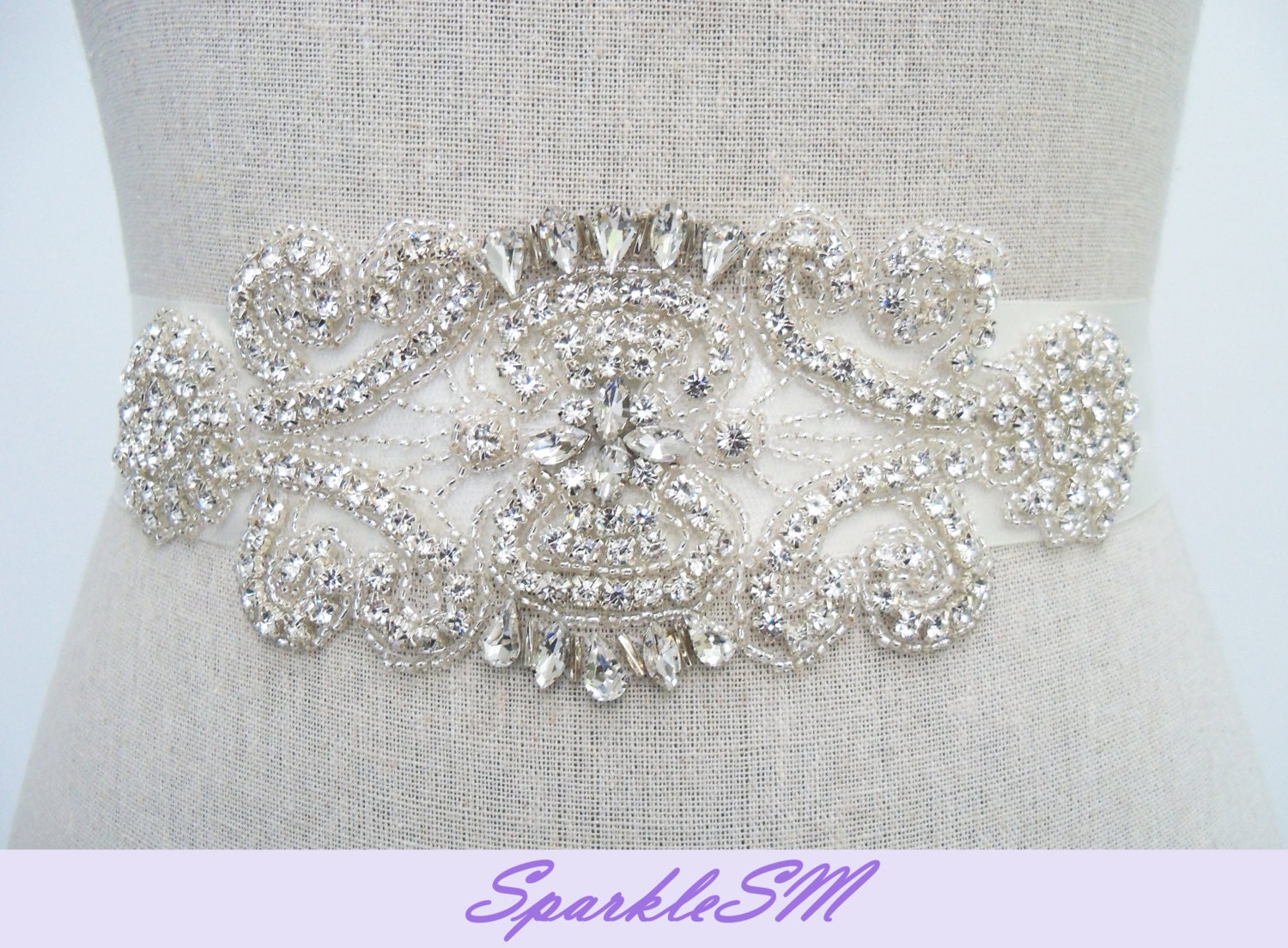 Couture Bridal Sash - Marissa