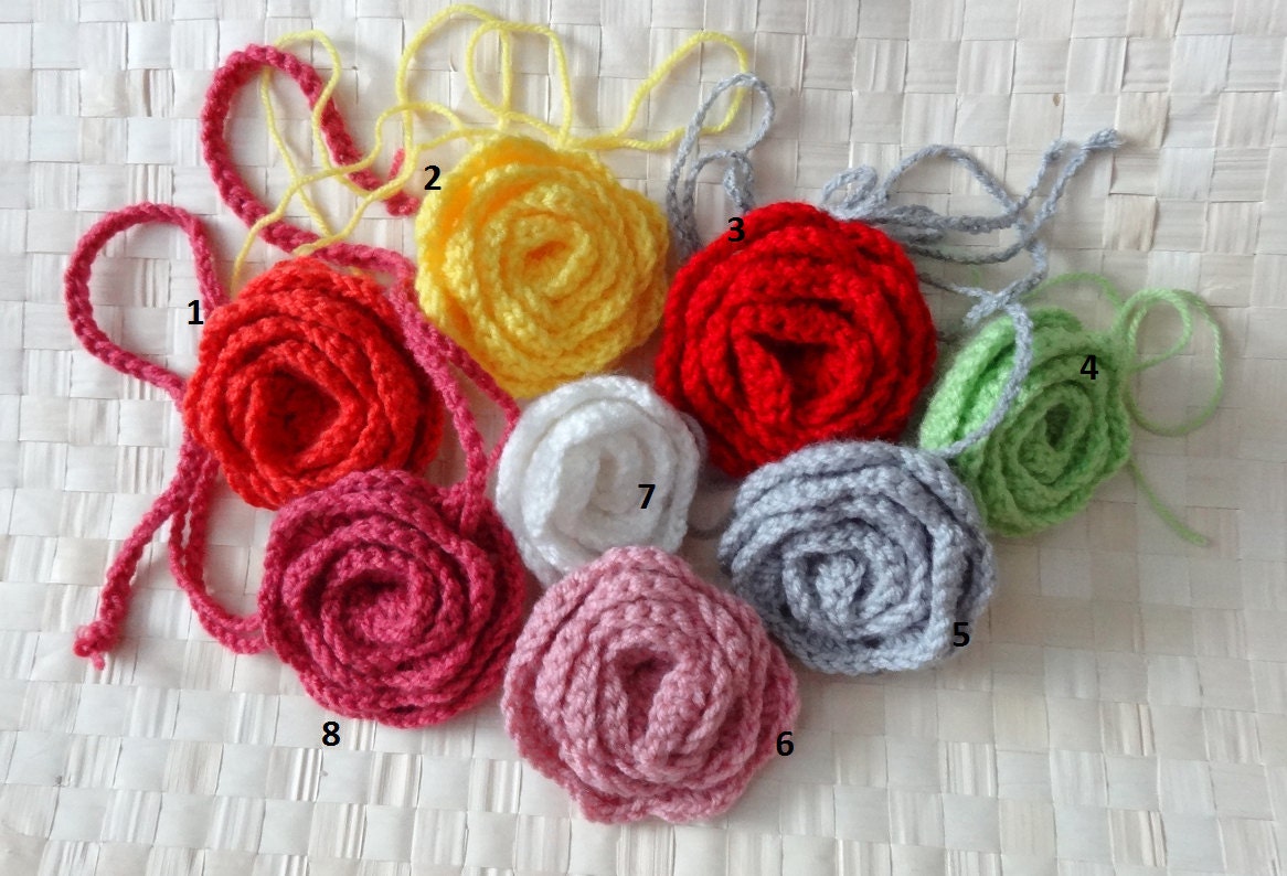 Crochet headband rose flower  crochet headband  Hair Accessories girls and women Crochet Headband with Flower colors to choose