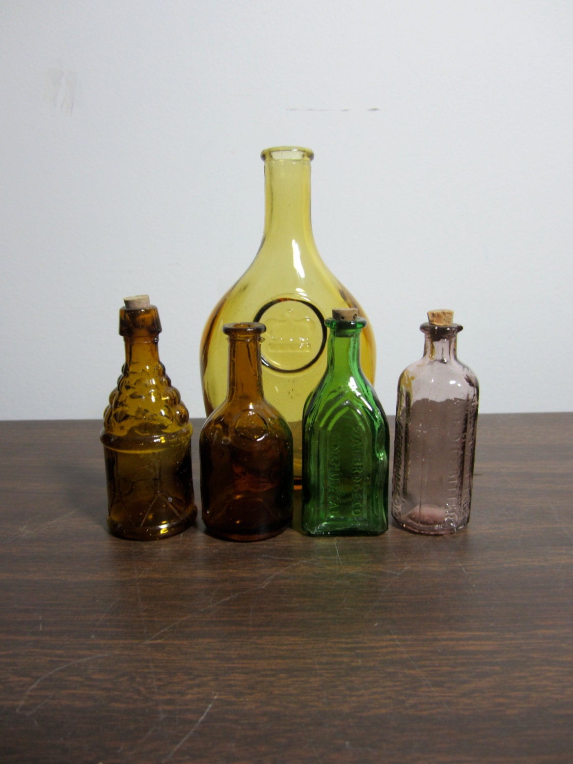 Vintage Wheaton Bottles (Set of Five)