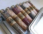 SALE - Gusto's Favorite Gourmet Salt Set - 8 Salts in Double Window Tin - 4th of July