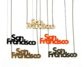 San Francisco Necklace - Handmade - Laser Cut