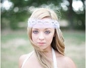 Mini blusher veil with rhinestones, beads and sequins