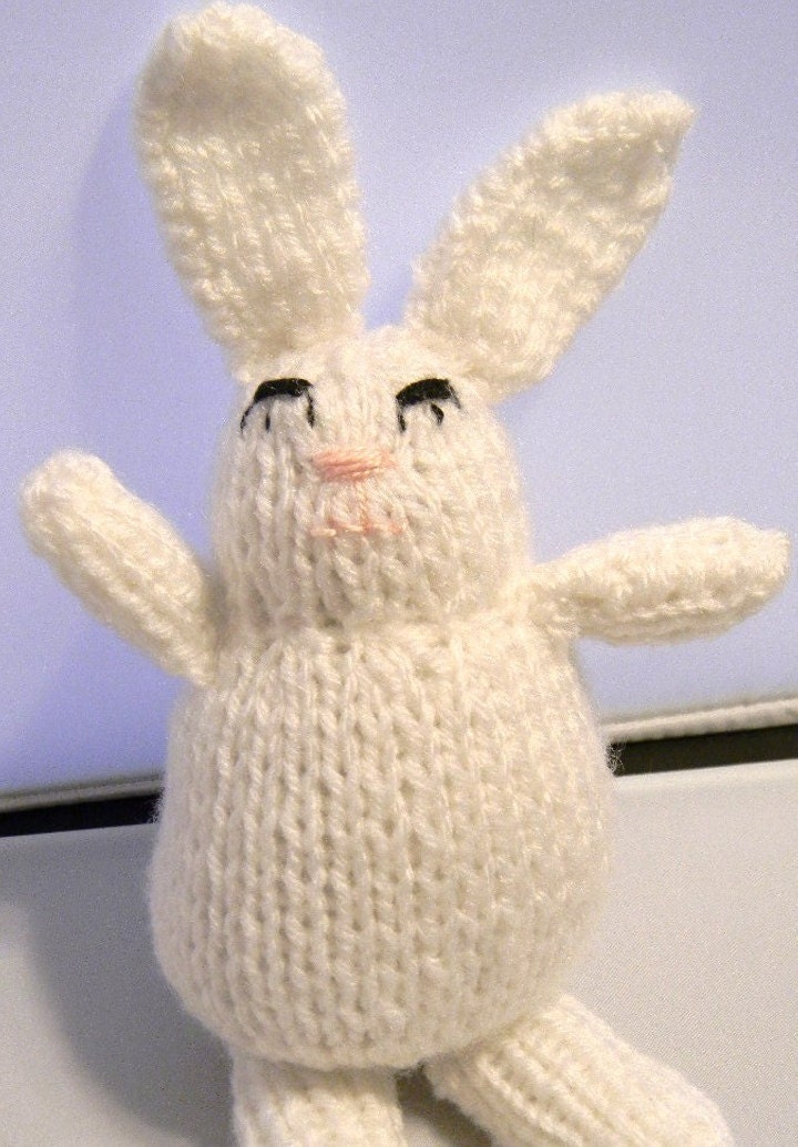 Knitted Bunny Rattle