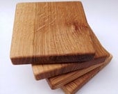 White Oak Coasters - Handmade set of 4