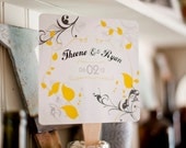 Wedding Program Fan square