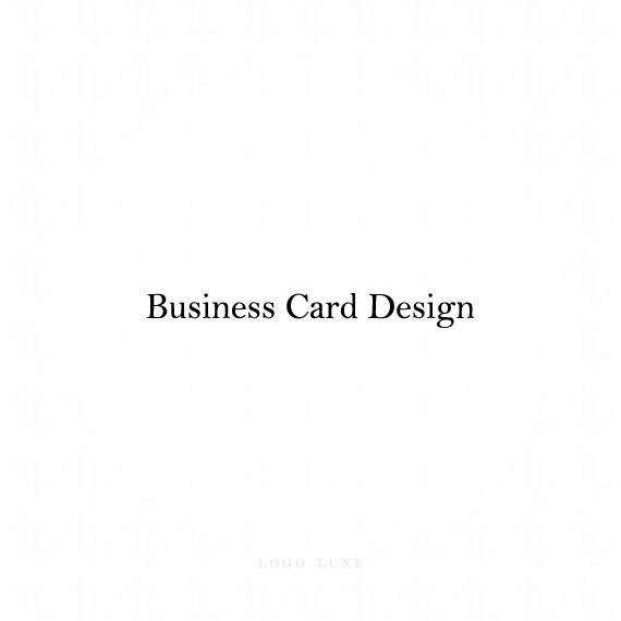 Logo Luxe - Business Cards
