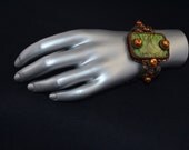 Nostalgia - Bead Embroidery Bracelet- bead embroidered bracelet