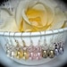 Pearl earrings - Bridal jewelry - Pearl drops - Crystal Fireballs -- You CHOOSE color - Sterling silver - Bridesmaids - PromGift