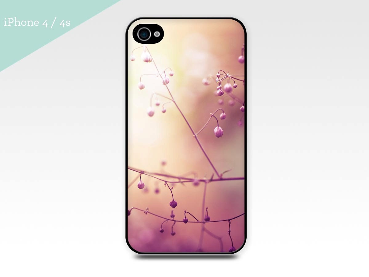 iphone 4 case 4s 5 botanical spring fine art unique phone case photography iphone pink peach 4 4s 5 case cell phone cover case