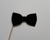 Photo booth prop bow tie on a stick