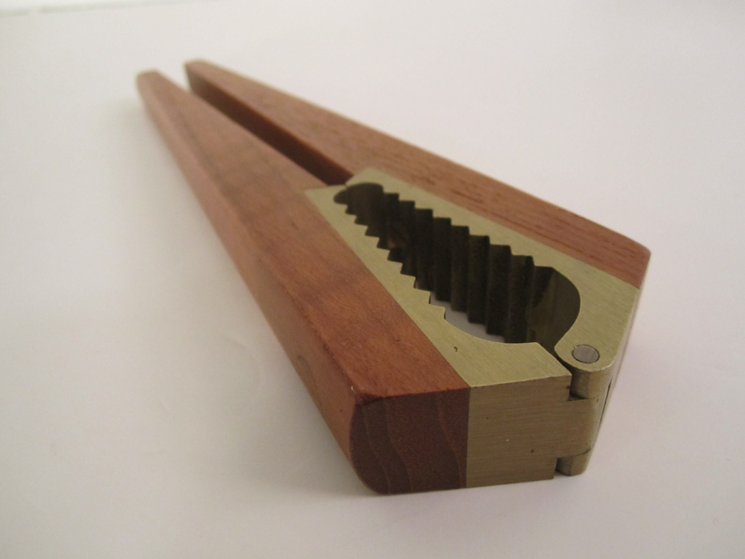 Danish Modern Teak & Brass Nut Cracker