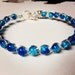 Caribbean Blue Braided Bracelet