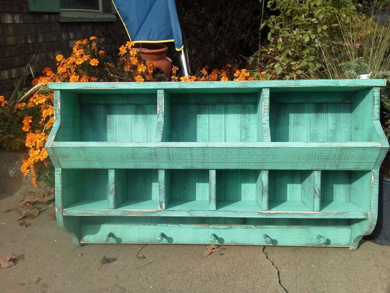 Cubby Shelf Painted Solid Pine Organizer Bins FREE SHIPPING