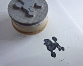 Poodle Dog Rubber Stamp