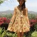 Gorgeous Older Textile One of a Kind Vintage Indian Cotton Mini Dress new Sleeveless Design