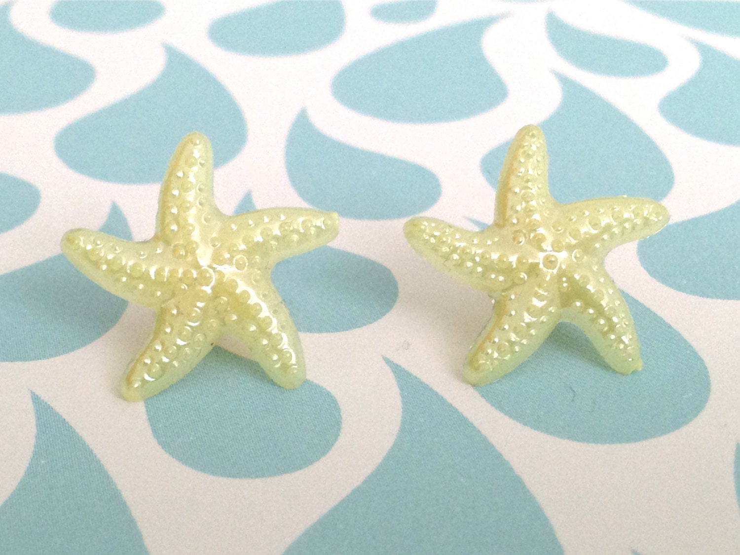 Yellow Starfish Earrings 10% of this sale will go to Sea Shepherd Conservation Society
