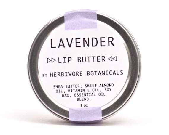 Lavender Lip Butter. Large Size. 1 oz tin. Shea Butter. 100% Natural. Vegan. Lip Butter. Lip Balm.