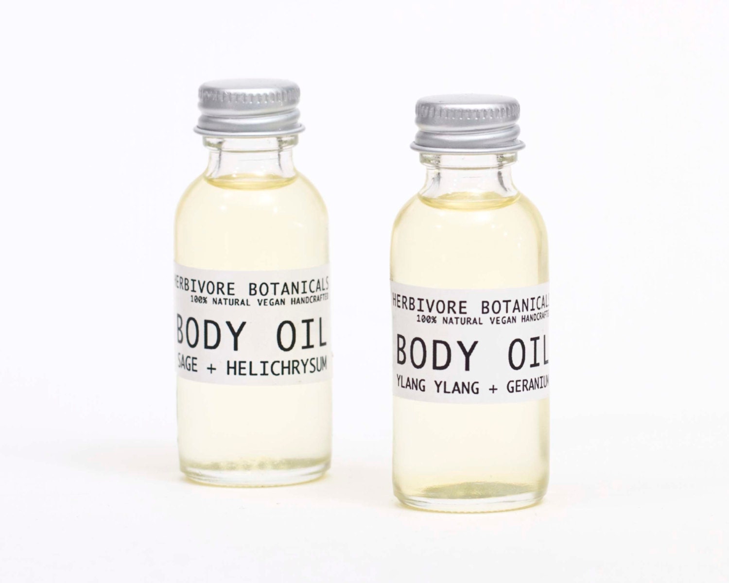 Body Oil. Bath Oil. 100% Natural. Set of 2. Sample Sizes.