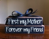 Mothers Day Stacker Wood Blocks Grandma Mom Nana Nanny Father Papa Dad Grandpa personalized gift fathers day home decor.