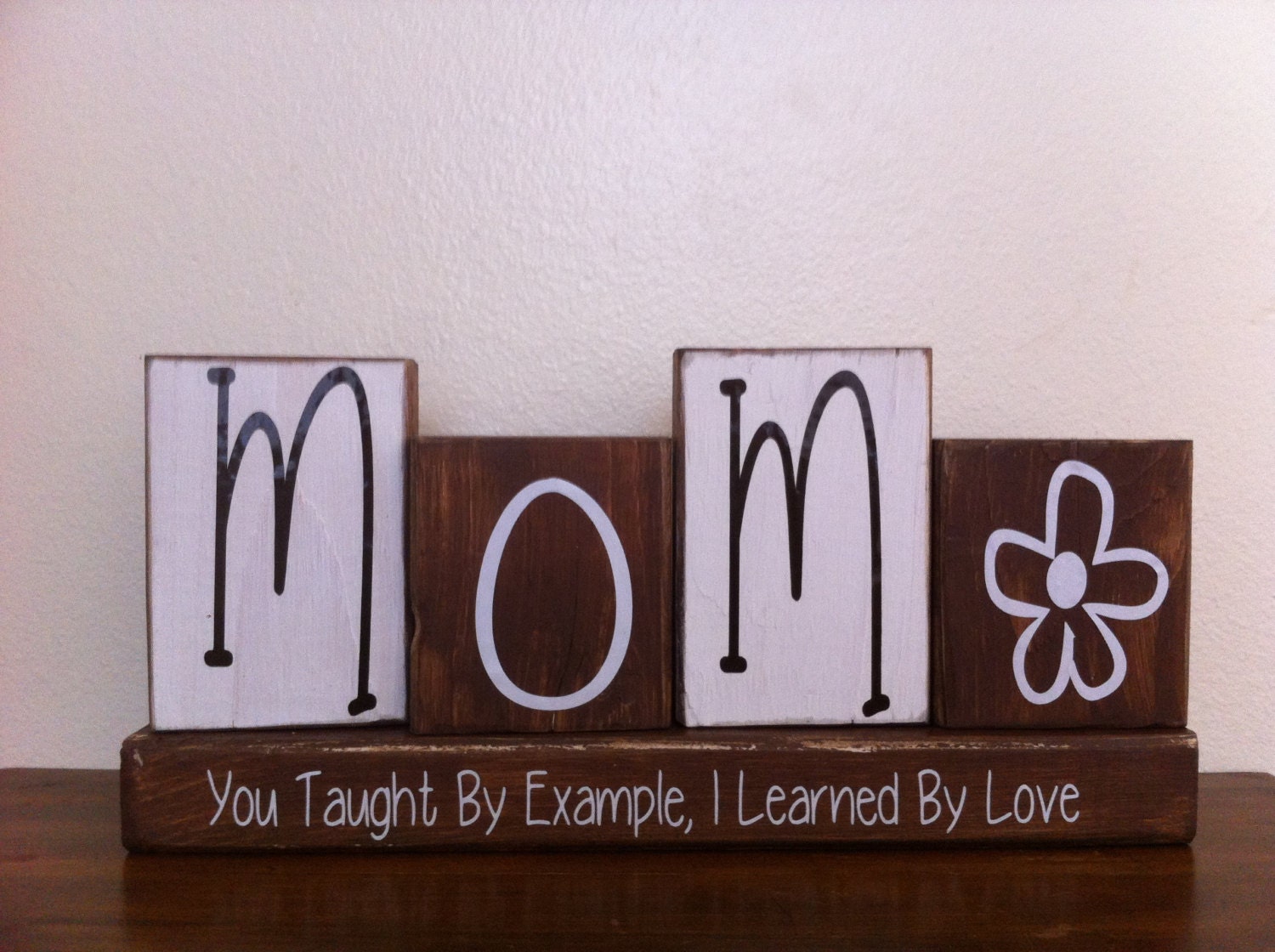 Mothers Day Wood Blocks Grandma Mom Nana Nanny Father Papa Dad Grandpa personalized gift fathers day home decor.