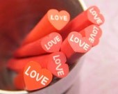 Love Heart Nail Fimo Polymer Clay Canes - Nail Art Manicure Deco DIY ( 7 Canes) - KarPenaEnterprises