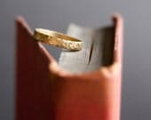 Hammered Brass Ring, Size 7, 7.25, 7.5 Stacking Jewelry for Her
