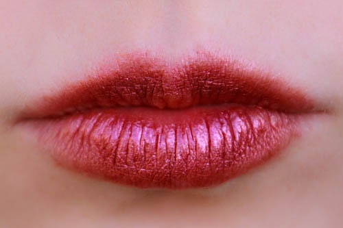 red lipstick natural vegan . Scarlet Sin