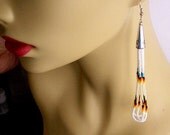 Native American Winter Porcupine Earrings