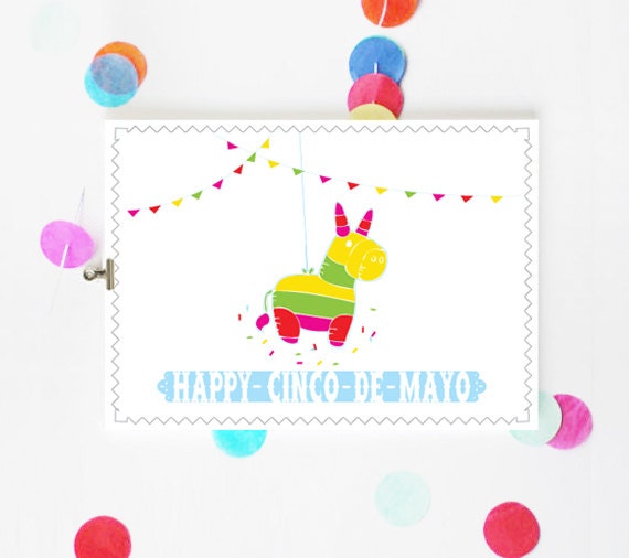 Fiesta Happy Cinco de Mayo Printable Card